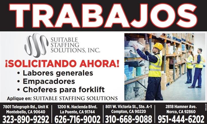 oportunidades trabajo en bodega