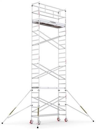 HEAVY DUTY 8.5m reach aluminium mobile scaffolding